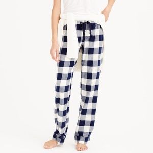 Men's J. Crew Blue Pajama Pant In Buffalo Check